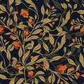 Dark Floral Wallpaper Peel Stick, Vintage Botanical Removable Contact Paper by VOLEAARWALLPAPER