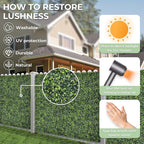 Artificial Boxwood Backdrop Roll: 72"x144" UV-Anti Greenery Faux Grass Hedge - Image 4