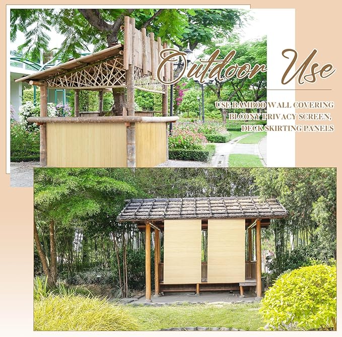 Juexica 2 Pcs Natural Bamboo Wall Panel - Image 6