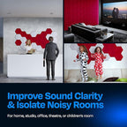 Acoustic Panels 12-Pack Soundproof Wall Panels 12"X10.4"X0.4" Sound Panels High - Image 4