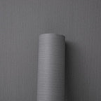Haimin Fabric Wallpaper Textured Contact Paper Grey Peel and Stick Faux Linen - Image 7