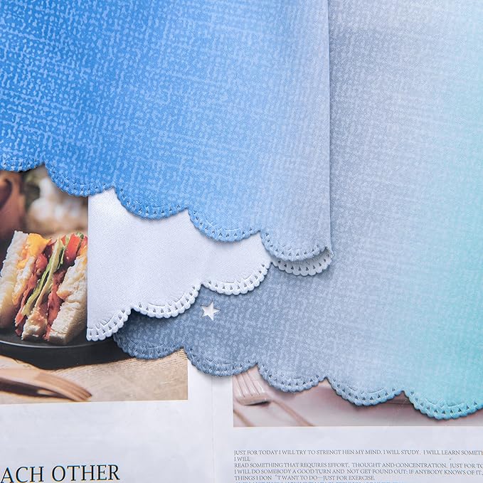 XiDi Curtains for Bedroom Decor, Rainbow BluGrenGrey-34-96 - Image 7