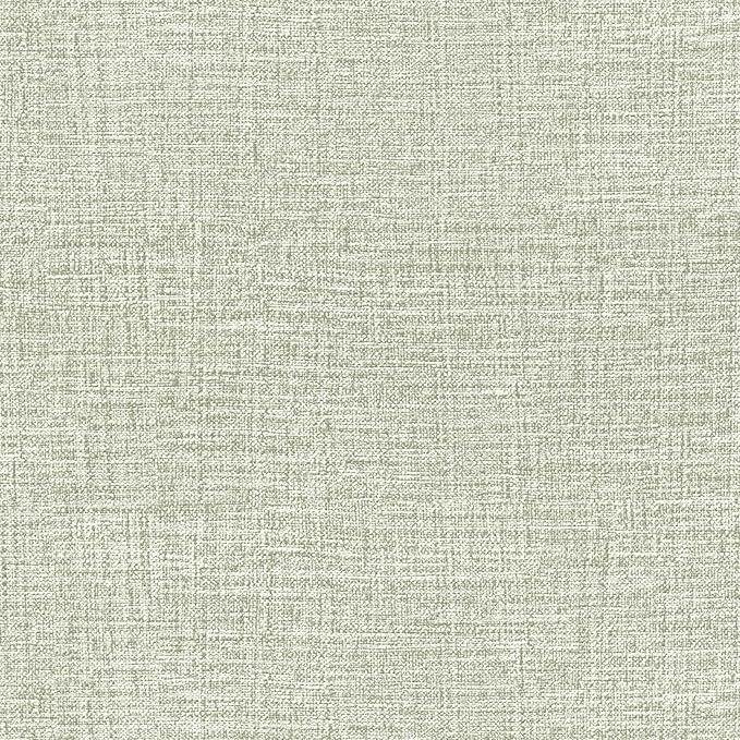 Amiya Grasscloth Wallpaper 17.3"x120" Sage Green Peel and Stick Faux Fabric by AMIYApeelandstickwallpaper