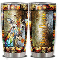 WAZONE Personalized Giraffe Tumbler 20oz 30oz Custom Name Drawing Printed with Lid Travel Mug Stainless Steel Vacuum Insulated Cup Animal Themed Gifts for Woman Mother Friends Giraffes Lover