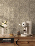 Toduso Peel and Stick Wallpaper Vintage Wall Paper Boho Contact Paper Brown - Image 3