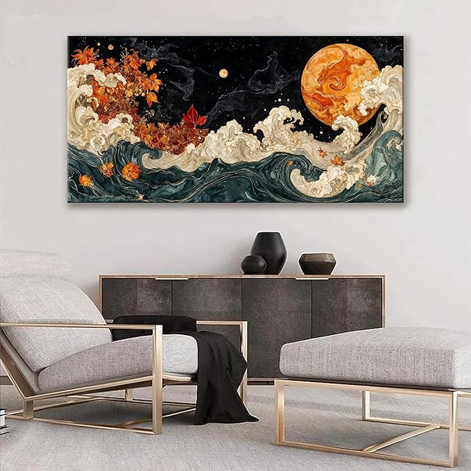 Large Wall Art For Living Room Boho Abstract Modern Wall Artwork Prints - Image 5