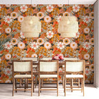 HAOKHOME Boho Peel and Stick Wallpaper Floral Wall Paper Removable - Image 4