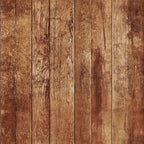 FLFK 16" x 384" Wallpaper Peel and Stick Vintage Brown Wood Contact Paper by FLFK
