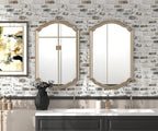 Brick Wallpaper Peel and Stick Wallpaper 17.3"x787" Grey and White 3D Brick - Image 5