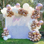 COKAOBE Matte White Sequin Wall Backdrop, Photo Backdrops - Image 7
