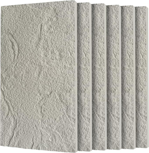3D Faux Stone Wall Panels, Lightweight & Waterproof Accent Marble Stone Skin by Gahowlen