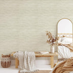 JiffDiff Grasscloth Wallpaper Peel and Stick, 17.3"x472" Cream Grassweave Stick - Image 4