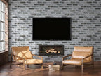 Guvana 17.3"×590" Brick Peel and Stick Wallpaper Grey Brick Contact Paper Self - Image 4