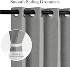 RYB HOME Accordion Style Room Divider Curtain-100% Blackout Folding Accordion - Image 4
