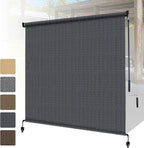Shade&Beyond Outdoor Roller Shades 4' W x 8' H Cordless Patio Roll Up Blinds by ShadeBeyond