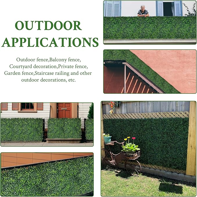 Artificial Ivy Privacy Fence Screen:48"x 120" 4-Layer Leaf UV-Anti Faux - Image 6