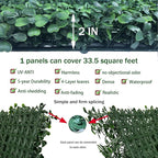 ODTORY Artificial Boxwood Roll Panels:40 X 120 in UV-Anti More Dense Greenery - Image 3