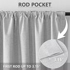IGEMAEVE 100% Blackout Curtains 96 Inches Long - Image 4