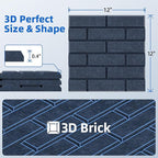 20 Pack Acoustic Panels with Self Adhesive, Soundproof Wall Panel, Brick Sound - Image 6