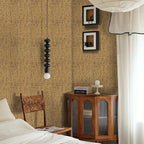 15.75"x787.4" Brown Grasscloth Wallpaper Peel and Stick Removable Textured Wall - Image 3