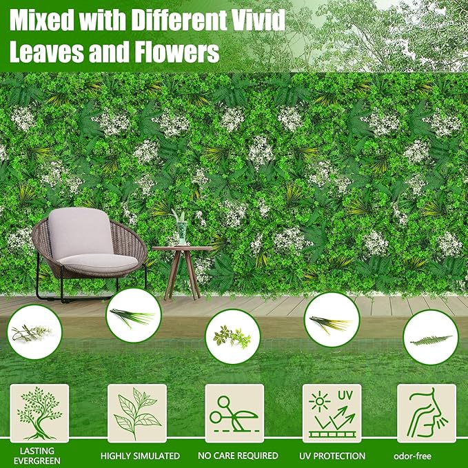 40"x120" Grass Wall Panels, Artificial Greenery Backdrop Wall - Image 3