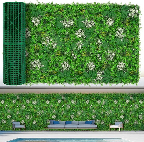 40"x120" Grass Wall Panels, Artificial Greenery Backdrop Wall by EverNature