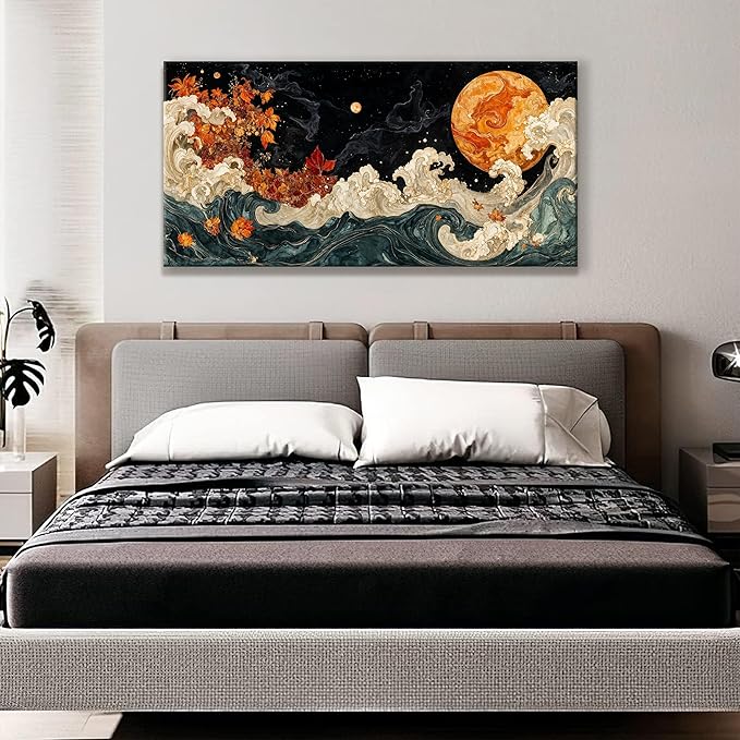 Suconvng Colorful Canvas Art Wall Decor Painting Picture Modern Boho Abstract - Image 6