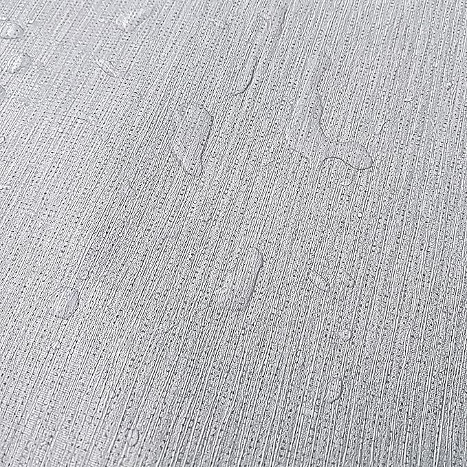 Grasscloth Peel and Stick Wallpaper Textured Gray Fabric Wallpaper Faux Linen - Image 4