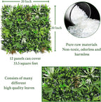 ODTORY Artificial Boxwood Topiary Hedges Panels: 20'' x 20'' 12P UV-Protected - Image 2