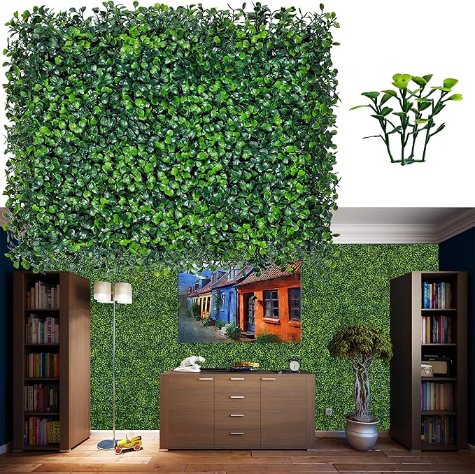 ODTORY Artificial Grass Wall Backdrop Panels, 16 X 12 in 24P UV-Anti Greenery by ODTORYHOME