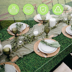 Kochorie 54 Inch x 100 Ft Grass Plastic Table Cloth Roll Disposable Waterproof - Image 5