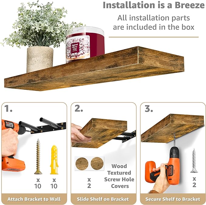Sorbus Floating Shelves for Wall - Image 5