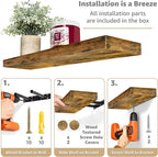 Sorbus Floating Shelves for Wall - Image 4