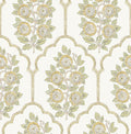 NuWallpaper x Society Social Floral Bazaar Ochre Peel and Stick Wallpaper by NuWallpaper