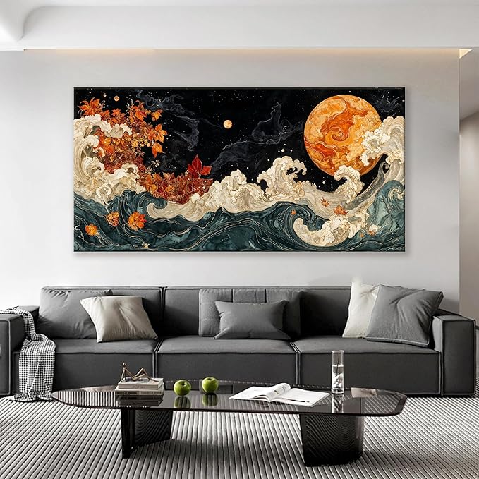Large Wall Art For Living Room Boho Abstract Modern Wall Artwork Prints - Image 2