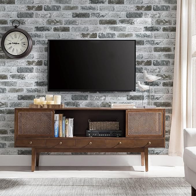 Guvana 17.3"×472.4" Brick Wallpaper Peel and Stick Wallpaper Grey Removable - Image 2