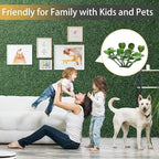 Luyue 12PCS 20”×20” Boxwood Panels, Artificial Grass Wall Panels Fake Greenery - Image 3