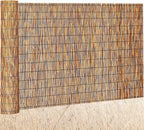 Barydat 1 Pcs 4 x 10 ft Reed Fence Roll, 85% Shade Bamboo Privacy Screen by home
