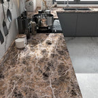 BAYYA Extra Wide Marble Granite Peel and Stick Wallpaper Brown Thicken - Image 3