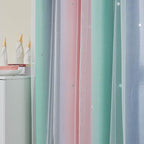 XiDi Curtains for Bedroom Decor, Rainbow Pinkgreen grey34/96 - Image 3