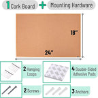 Mr. Pen- Cork Notice Board, 24 X 18 Inches, Cork Bulletin Board - Image 2