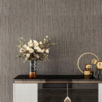 VEELIKE Truffle Brown Grasscloth Wallpaper Peel and Stick Grass Cloth Vinyl - Image 2