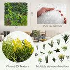 Artificial Grass Wall Boxwood Plant Panel: 20"x20" UV Resistant Green Leaves - Image 2