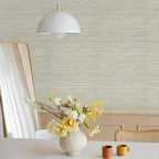 Rugreat Textured Grasscloth Wallpaper Peel and Stick 472inL 17.3inW Beige - Image 6