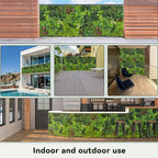 Artificial Plant Wall Boxwood Roll: 48"x120" UV Resistant Green Leaves Faux - Image 7