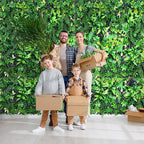 fanado Artificial Grass Wall Panels 40"x120", Hedge Green Wall Decor Backdrop - Image 5