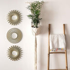 BONNYCO Gold Mirrors for Wall Pack of 3, Round Wall Mirrors Bedroom Room and - Image 5
