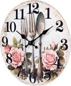 Kitchen Wall Clock, Vintage Floral Wall Clocks - Image 5