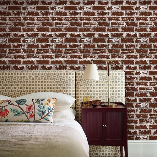 3D Faux Brick Wall Panels Peel and Stick, Small Brick-Look Textured Wall Sticker - Image 2
