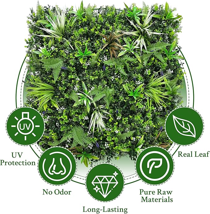 ODTORY Artificial Boxwood Topiary Hedges Panels: 40'' x 120'' UV-Protected - Image 4